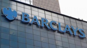A Barclays sign is seen on the exterior of the Barclays U.S. Corporate headquarters in the Manhattan borough of New York