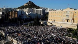 grèce-athènes-manifestants
