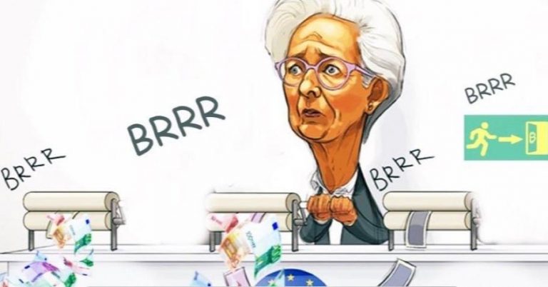 BCE: Bond de l’impression monétaire. La taille de son bilan vient d’atteindre un nouveau sommet historique à plus de 7 160 milliards € BCE: Bond de l’impression monétaire. La taille de son bilan vient d’atteindre un nouveau sommet historique à plus de 7 160 milliards €
